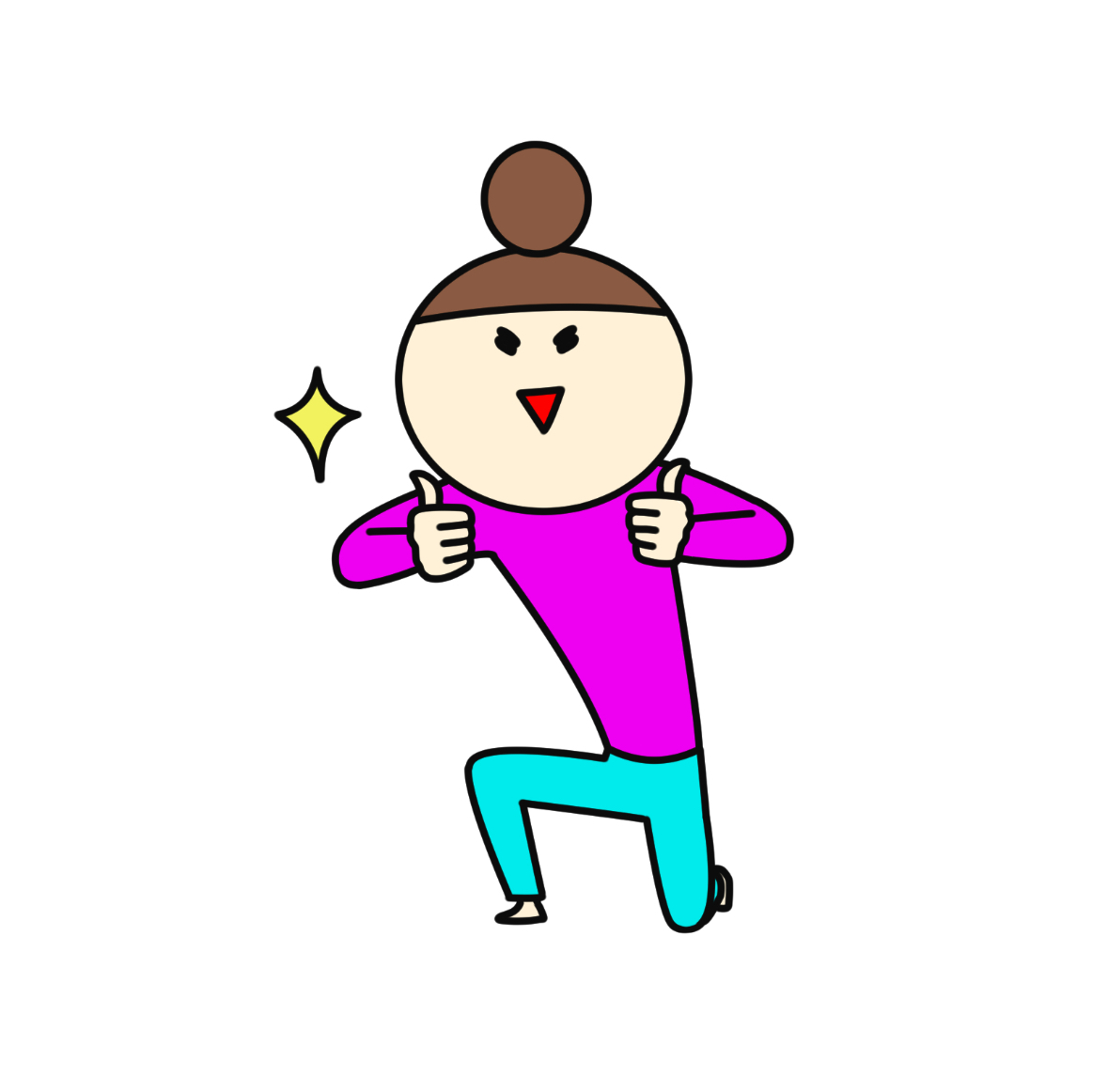 喜ぶ女性