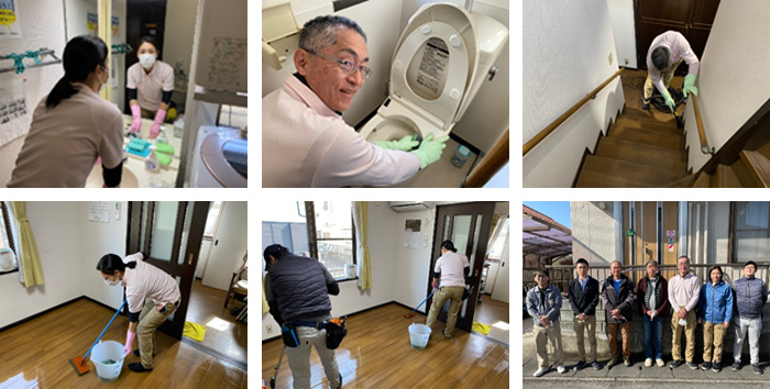 ハウスクリーニングの日 東京都日野市にあるケアホームともにこさんでボランティア活動